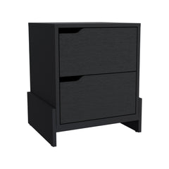 DEPOT E-SHOP Haines Nightstand with 2-Drawers, End Table with Sturdy Base