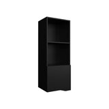 TUHOME Obregon 43-Inch Wall Cabinet with One Door and Two Open Shelves, Vertical Mounted Storage for Bathroom, Kitchen, Laundry or Garage, Compact Multi-Shelf Organizer for Toiletries, Supplies and Everyday Essentials