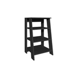 TUHOME Bathbi 30-Inch High Four-Tier Ladder Shelf Organizer, Compact Corner Storage Rack for Bathroom Towels, Living Room Décor or Side Table Use, Modern Space-Saving Display Unit with Open Shelves