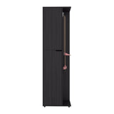 Austin Tall Freestanding Kitchen Pantry and Cabinet with Open Space for Microwaves or Coffee Station, One Superior Cabinet, One Low Storage Cabinet and Open Shelf