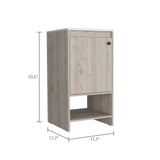 Tuhome Jane Bathroom Vanity with Single-Door Cabinet, Interior Storage Shelf, Open Lower Display Shelf, Modern Compact Sink Base Organizer for Toiletries, Linens, Daily Essentials, and Small Bathroom Optimization