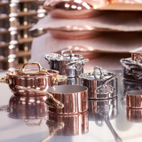 Mauviel M'MINIS Copper Portable Heater With Candle for Small Saucepan, 4.5-in