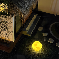 Full Moon Floor Lamp - Waterproof & Solar-Powered