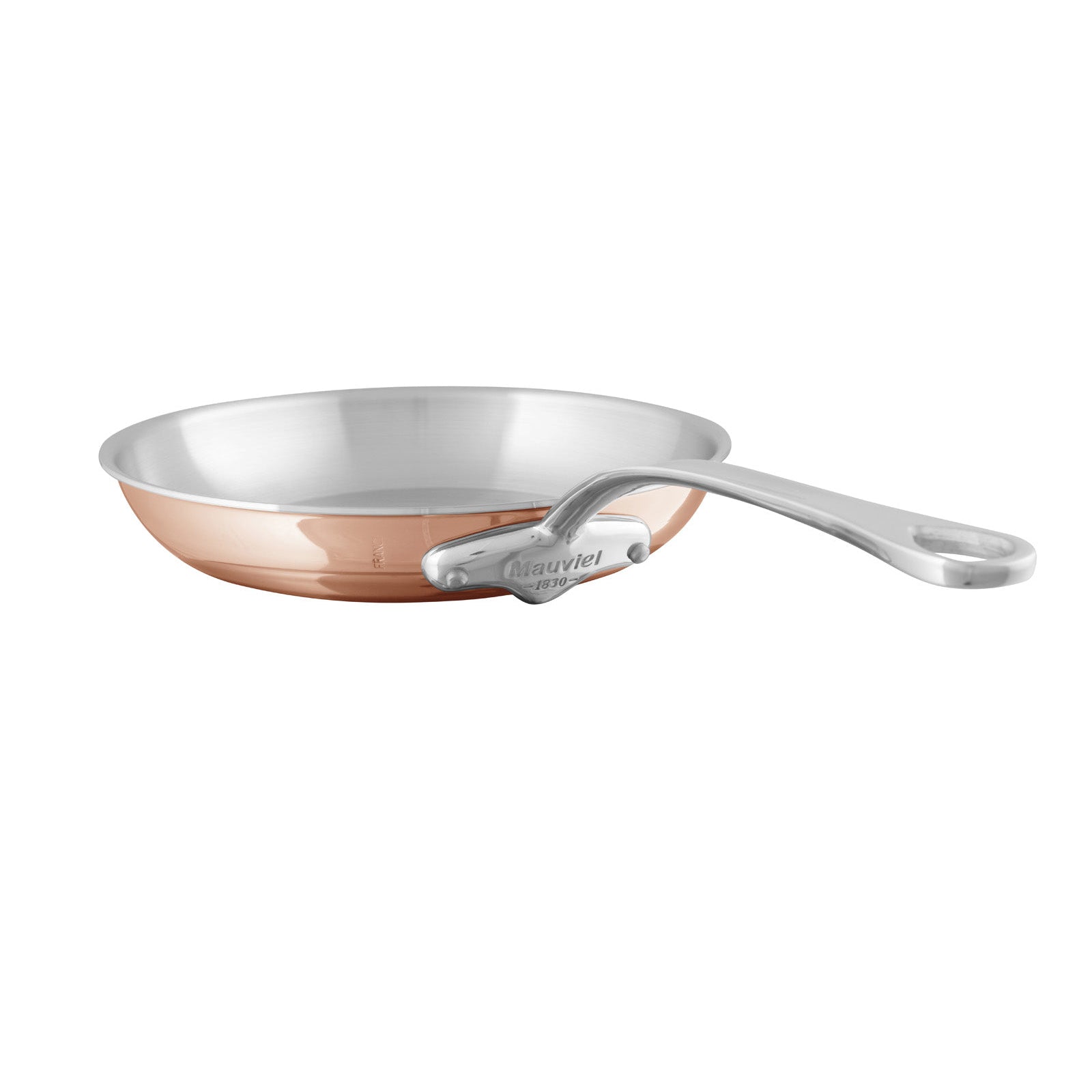 Mauviel M'6 S Induction Copper Sauce Pan With Lid 1.2-qt and Frying Pan 10.24-in Bundle