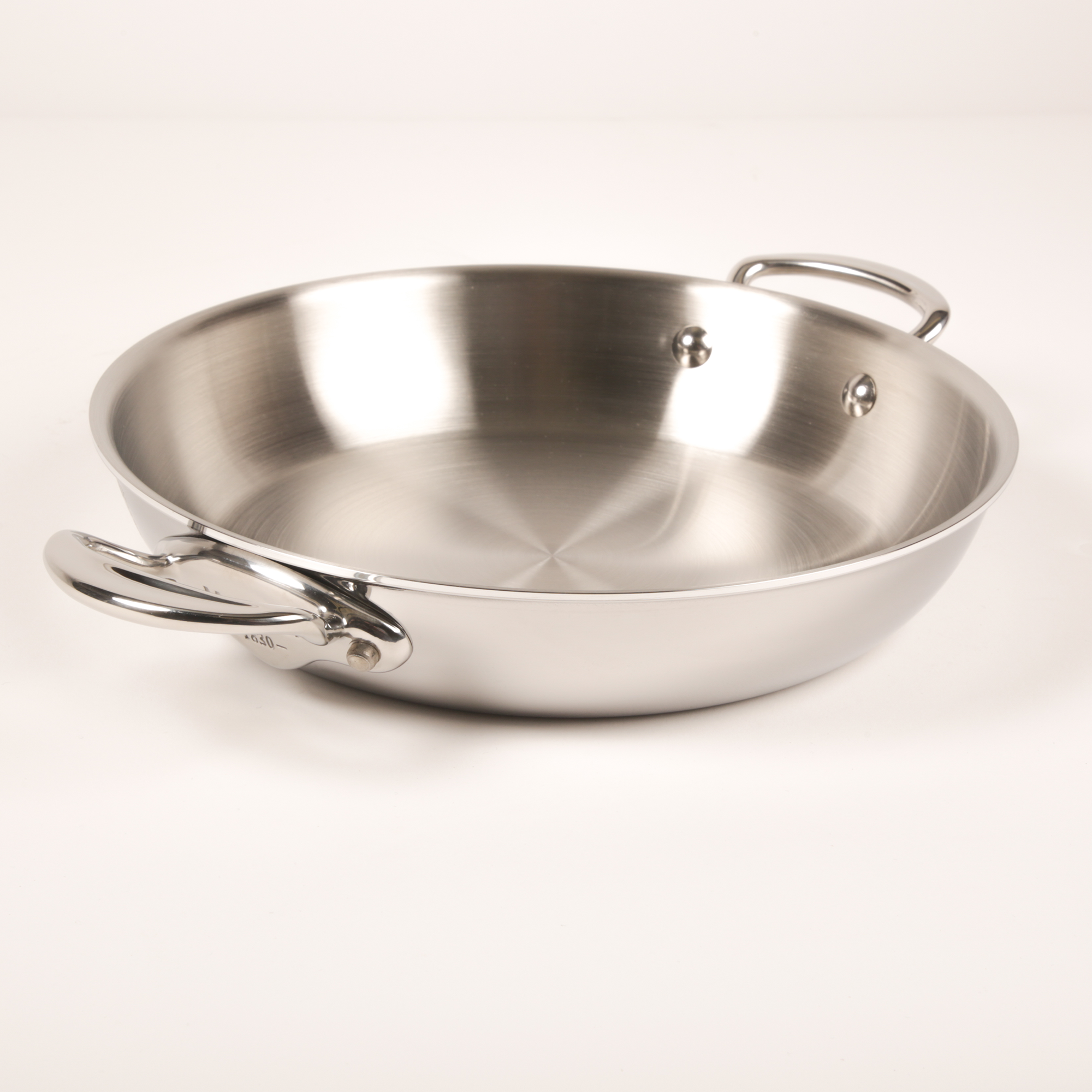 Mauviel M'COOK 5-Ply Round Pan With Kitchen Towel Set, 11-In