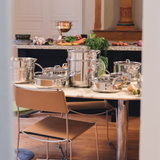 Mauviel M'URBAN 4 Tri-Ply Stewpan With Lid, Cast Stainless Steel Handles
