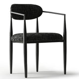 Manhattan Modern Chenille Dining Chair With Arms (Set of 2)
