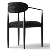 Manhattan Modern Chenille Dining Chair With Arms (Set of 4)