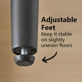 Manhattan 25.5" Chenille Metal Frame Counter Stool With Armrest And Footrest (Set of 3)