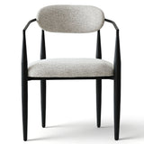 Manhattan Modern Chenille Dining Chair With Arms (Set of 4)