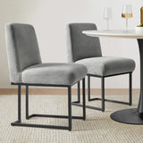 Mason Modern Metal Frame Upholstered Dining Chair (Set of 2)