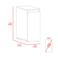 Nova Bathroom Storage Cabinet, One Drawer, Liftable Top