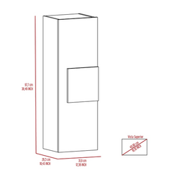 Magna Medicine Single Door Cabinet, Three Shelves