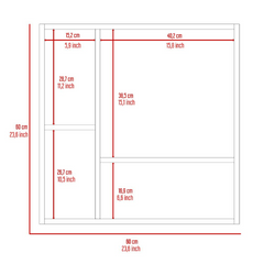 Harbor Medicine Single Door Cabinet,Four Inerior Shelves