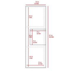 Magna Medicine Single Door Cabinet, Three Shelves