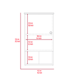 St. Angelo Medicine Cabinet with Single-Door Compartment, Two Interior Shelves, Lower Open Storage Shelf and Modern Wall-Mounted Design for Organized Bathroom Essentials, Daily Convenience and Space-Saving Home Functionality