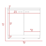Napoles Utility Sink, Two Shelves, Double Door Cabinet