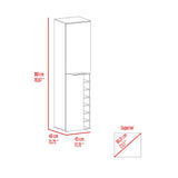 Obregon Tall Cabinet, Seven Cubbies, Two-Door Cabinets