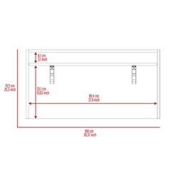 London Floating Desk, Wall Assembly