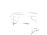 Bianchi Lift Top Coffee Table, Two Legs