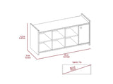 Rizzo Storage Unit With Door, Six Shoes Capacity, Six Cubbies, Door