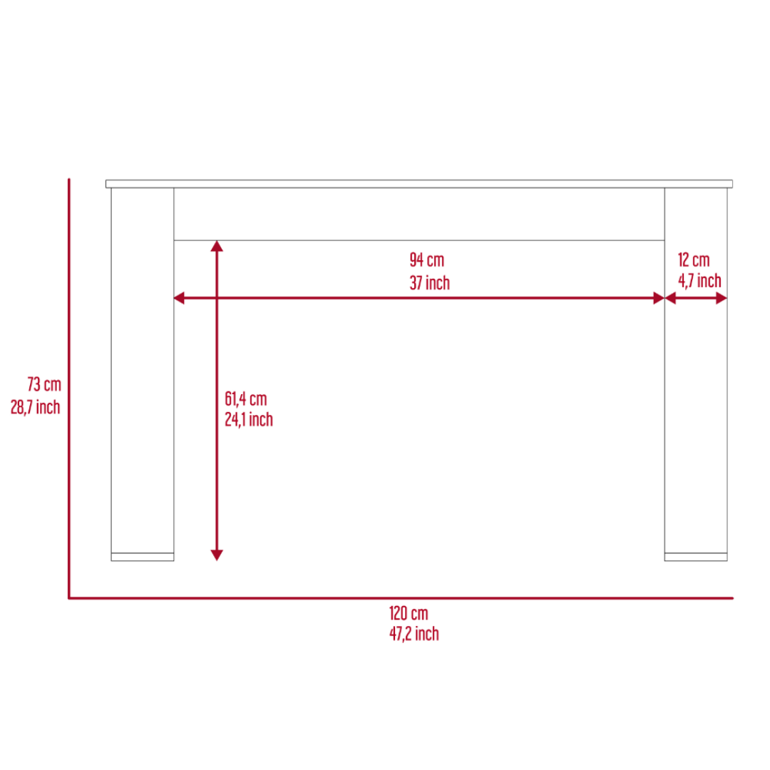 Oviedo 120 Writing Desk, Four Legs