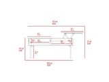 Romano Lift Top Coffee Table With Drawer