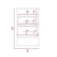 Bianco Nightstand, Two Drawers