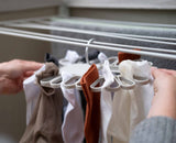 Petal™ 22-piece Quick-grip Ecru Drying Hanger
