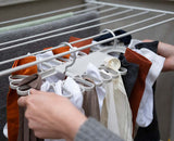 Petal™ 32-piece Quick-grip Ecru Drying Hanger