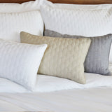 Melange Bamboo Decorative Throw Pillow - Silver