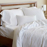 Melange Bamboo Cotton Duvet Cover - Snow