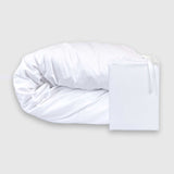 Melange Bamboo Cotton Duvet Cover - Snow