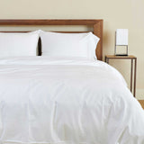 Melange Bamboo Cotton Duvet Cover - Snow