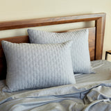 Melange Bamboo Standard Shams 2 Pack - Silver