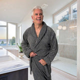 Melange Bamboo Bath Robe  - Charcoal