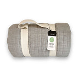 Melange Bamboo Cotton Quilted Coverlet - Silver