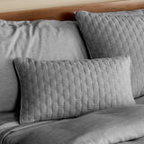 Melange Bamboo Decorative Throw Pillow - Silver