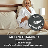 Melange Bamboo Bed Sheets - Sand