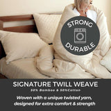 Melange Bamboo Bed Sheets - Sand