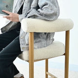 Melbourne 24" Boucle Counter Stool with Arms (Set of 3)