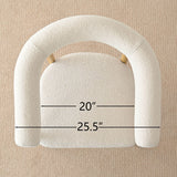 Melbourne 24" Boucle Counter Stool with Arms (Set of 2)