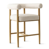 Melbourne 24" Boucle Counter Stool with Arms (1-Piece)