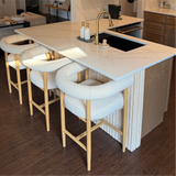 Melbourne 24" Boucle Counter Stool with Arms (Set of 2)