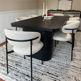 Merida Upholstered Dining Chair With Metal Legs (Set of 2)