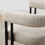 Mia 24" Modern Tweed Counter Stool with Arms (1-piece)