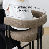 Mia 24" Modern Tweed Counter Stool with Arms (1-piece)