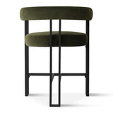 Mia 24" Modern Velvet Counter Stool with Arms (1-piece)