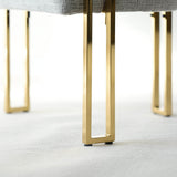 Mia Modern Gold Chenille Dining Chair with Arms (Set of 2)