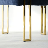 Mia Modern Gold Chenille Dining Chair with Arms (Set of 4)